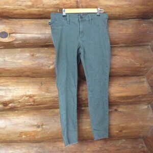 Rock & Republic Army Green Raw Hem Skinny Boho Ankle Jeans Size 12